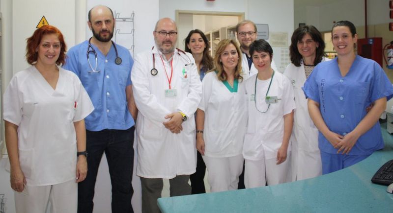 Profesionales de la Unidad del Corazón del Hospital Clínico Universitario Virgen de la Victoria